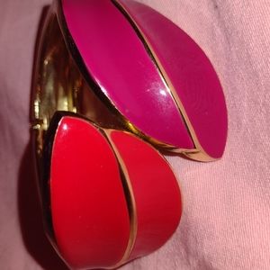 Red pink and gold bracelet